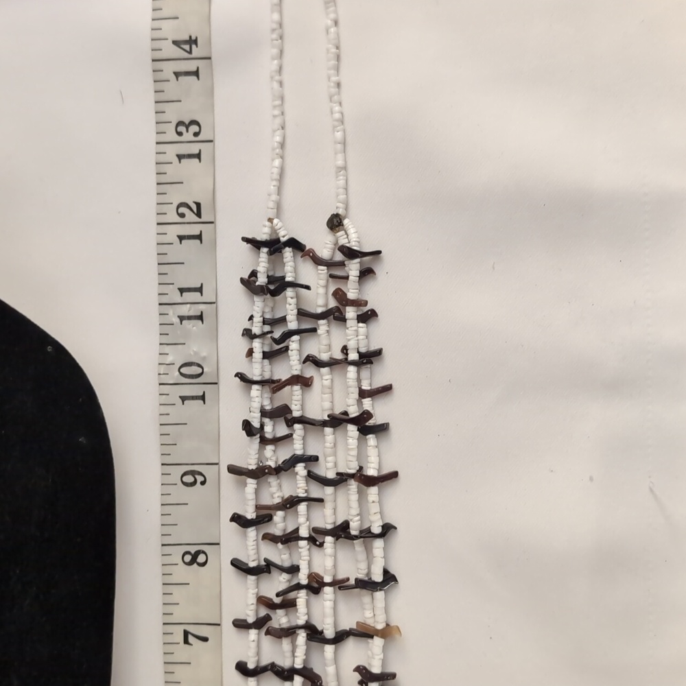 Multi Strand Beaded Bird Necklace - Picture 5 of 7